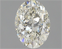 Natural Diamond 0.70 Carats, Oval with  Cut, J Color, SI1 Clarity and Certified by GIA