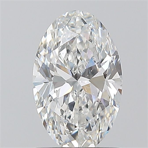 Foto Diamante Natural 1.01 quilates, Ovalado , Color F, claridad SI1 y certificado GIA de