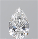 Diamante Natural 0.51 quilates, De pera , Color E, claridad VVS2 y certificado GIA