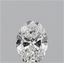 Natural Diamond 0.53 Carats, Oval with  Cut, E Color, VS2 Clarity and Certified by GIA