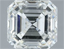 Natural Diamond 1.51 Carats, Asscher with  Cut, H Color, SI1 Clarity and Certified by IGI
