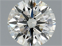 Natural Diamond 0.58 Carats, Round with Excellent Cut, J Color, VS2 Clarity and Certified by GIA