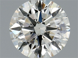 Picture of Natural Diamond 0.58 Carats, Round with Excellent Cut, J Color, VS2 Clarity and Certified by GIA