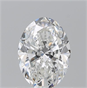 Natural Diamond 1.01 Carats, Oval with  Cut, F Color, VS2 Clarity and Certified by GIA
