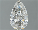 Natural Diamond 0.90 Carats, Pear with  Cut, I Color, VS1 Clarity and Certified by IGI