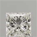 Natural Diamond 0.91 Carats, Princess with  Cut, I Color, VS2 Clarity and Certified by GIA