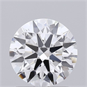 Lab Grown Diamond 1.08 Carats, Round with Ideal Cut, D Color, VVS2 Clarity and Certified by IGI