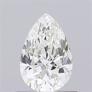 Picture of Natural Diamond 0.55 Carats, Pear with  Cut, H Color, VVS2 Clarity and Certified by GIA