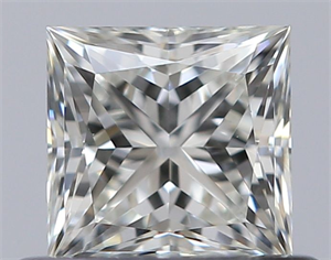 Picture of Natural Diamond 0.52 Carats, Princess with  Cut, J Color, VVS1 Clarity and Certified by GIA