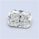 Natural Diamond 0.76 Carats, Radiant with  Cut, I Color, VS1 Clarity and Certified by GIA