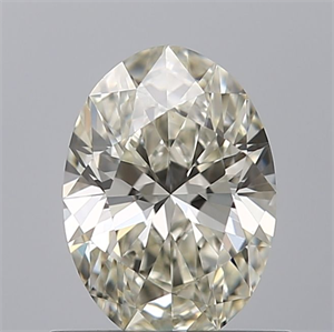 Picture of Natural Diamond 0.62 Carats, Oval with  Cut, K Color, VVS2 Clarity and Certified by GIA