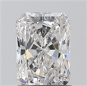 Natural Diamond 1.20 Carats, Radiant with  Cut, G Color, SI2 Clarity and Certified by GIA