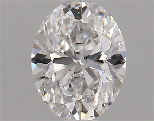 Foto Diamante Natural 0.46 quilates, Ovalado , Color E, claridad SI1 y certificado GIA de
