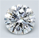 Diamante Natural 3.72 quilates, Redondo , Color E, claridad VVS2 y certificado GIA
