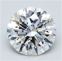 Diamante Natural 3.72 quilates, Redondo , Color E, claridad VVS2 y certificado GIA