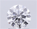 Lab Grown Diamond 1.58 Carats, Round with Ideal Cut, G Color, VVS2 Clarity and Certified by IGI