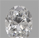 Natural Diamond 0.18 Carats, Oval with  Cut, D Color, VS1 Clarity and Certified by IGI