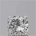 Natural Diamond 0.82 Carats, Princess with  Cut, F Color, SI1 Clarity and Certified by GIA