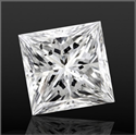 Natural Diamond 1.56 Carats, Princess with  Cut, F Color, SI2 Clarity and Certified by GIA