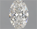 Diamante Natural 0.42 quilates, Ovalado , Color F, claridad SI1 y certificado GIA
