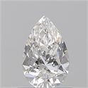Natural Diamond 0.57 Carats, Pear with  Cut, F Color, VVS2 Clarity and Certified by GIA