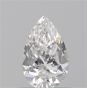 Picture of Natural Diamond 0.57 Carats, Pear with  Cut, F Color, VVS2 Clarity and Certified by GIA