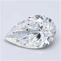 Diamante Natural 3.03 quilates, De pera , Color F, claridad SI1 y certificado GIA