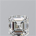 Natural Diamond 0.90 Carats, Asscher with  Cut, H Color, VVS1 Clarity and Certified by GIA