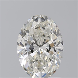 Picture of Natural Diamond 1.51 Carats, Oval with  Cut, I Color, VS2 Clarity and Certified by GIA