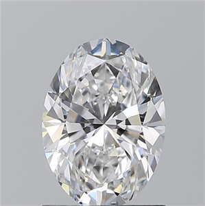 Picture of Natural Diamond 1.23 Carats, Oval with  Cut, D Color, VVS2 Clarity and Certified by GIA