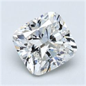 Natural Diamond 1.50 Carats, Cushion with  Cut, H Color, SI1 Clarity and Certified by GIA