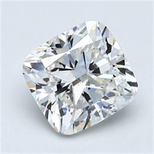 Picture of Natural Diamond 1.50 Carats, Cushion with  Cut, H Color, SI1 Clarity and Certified by GIA