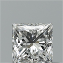 Natural Diamond 0.45 Carats, Princess with  Cut, F Color, VVS1 Clarity and Certified by GIA
