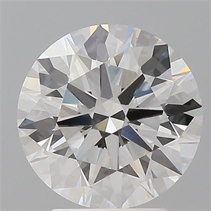 Picture of Lab Grown Diamond 3.06 Carats, Round with Ideal Cut, E Color, VS1 Clarity and Certified by IGI