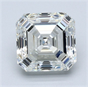 Natural Diamond 2.02 Carats, Asscher with  Cut, J Color, VS1 Clarity and Certified by GIA