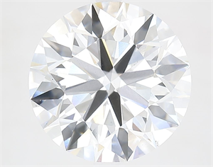 Picture of Lab Grown Diamond 6.01 Carats, Round with Ideal Cut, F Color, VS2 Clarity and Certified by IGI
