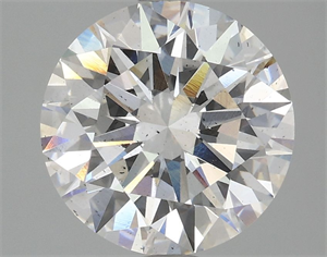 Picture of Lab Grown Diamond 3.51 Carats, Round with Ideal Cut, E Color, SI1 Clarity and Certified by IGI