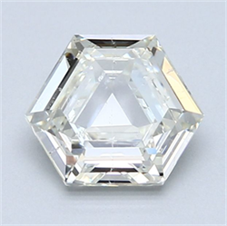 Picture of Natural Diamond 1.52 Carats, HEXAGONAL with  Cut, J Color, SI1 Clarity and Certified by GIA