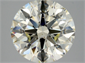 Natural Diamond 3.57 Carats, Round with Excellent Cut, M Color, SI2 Clarity and Certified by GIA