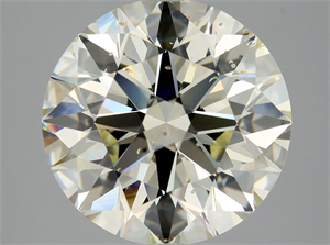 Picture of Natural Diamond 3.57 Carats, Round with Excellent Cut, M Color, SI2 Clarity and Certified by GIA