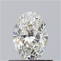 Diamante Natural 0.50 quilates, Ovalado , Color H, claridad SI2 y certificado GIA
