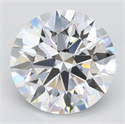 Lab Grown Diamond 2.64 Carats, Round with Ideal Cut, D Color, IF Clarity and Certified by IGI