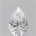 Natural Diamond 0.70 Carats, Pear with  Cut, D Color, VS2 Clarity and Certified by GIA