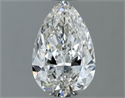 Natural Diamond 0.60 Carats, Pear with  Cut, I Color, VVS2 Clarity and Certified by GIA