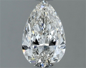Picture of Natural Diamond 0.60 Carats, Pear with  Cut, I Color, VVS2 Clarity and Certified by GIA