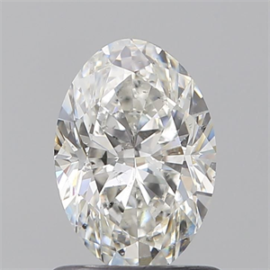 Foto Diamante Natural 0.90 quilates, Ovalado , Color G, claridad SI2 y certificado GIA de