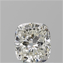 Natural Diamond 0.91 Carats, Cushion with  Cut, I Color, VVS2 Clarity and Certified by GIA