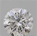 Natural Diamond 0.42 Carats, Round with Excellent Cut, F Color, IF Clarity and Certified by GIA