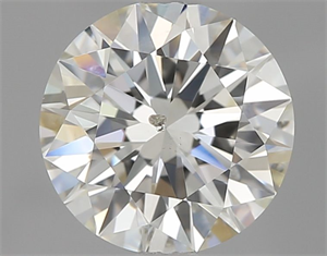 Picture of Natural Diamond 1.19 Carats, Round with Excellent Cut, J Color, SI2 Clarity and Certified by GIA