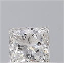 Natural Diamond 0.42 Carats, Princess with  Cut, F Color, VS2 Clarity and Certified by GIA